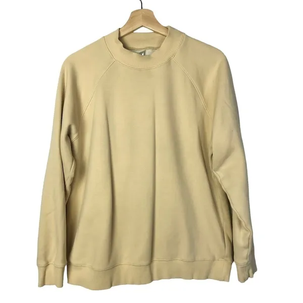 Fabletics James Shorewood Tan Mock‎ Neck Pullover Sweatshirt M - Image 3