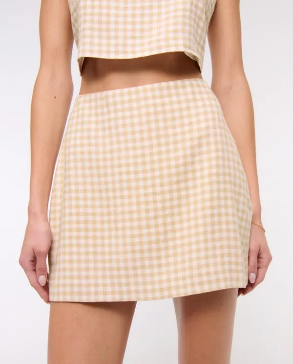 Abercrombie Linen Blend Skort Scarlett Curve Love - Image 2
