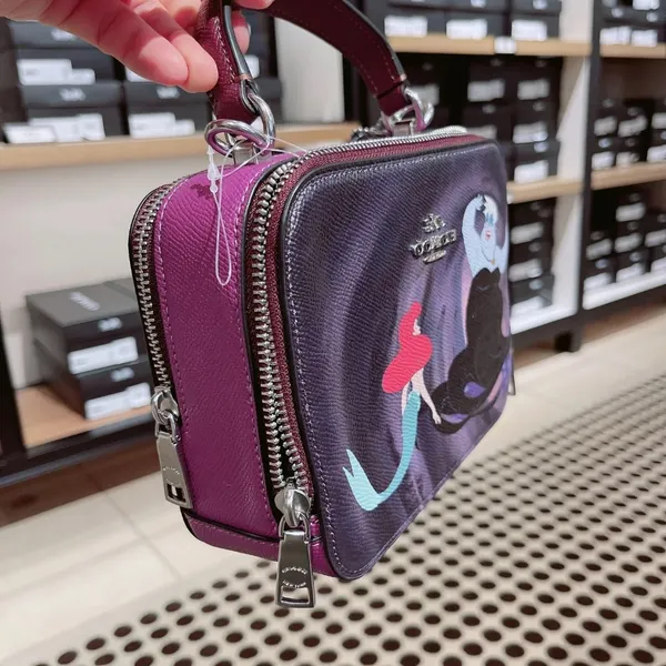 Disney X Coach Box Crossbody With Ursula Motif cc375 - Image 2