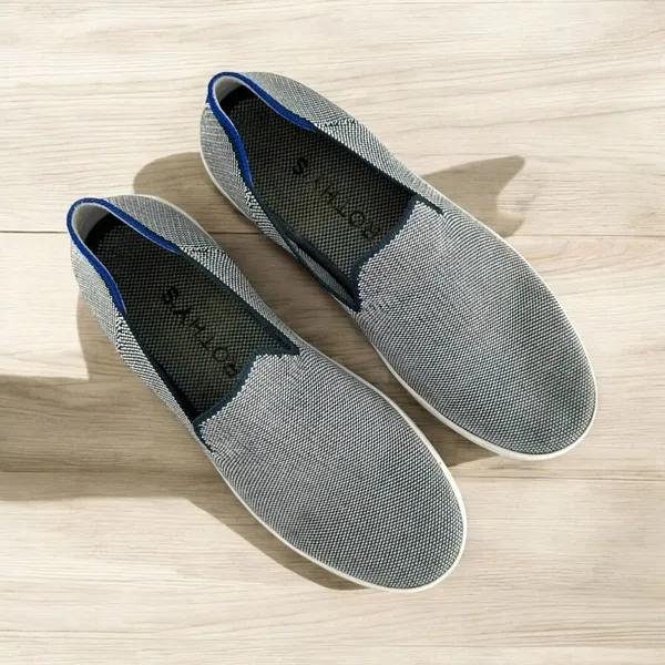 Rothy’s The Original Slip On Sneaker in Anchor Navy Blue & White Size 8.5 - Image 2