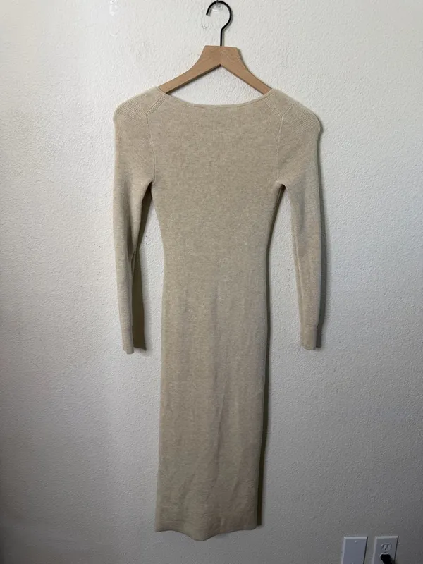 J Crew Side Slit‎ Sweater Dress Womens Size XXS - Image 4