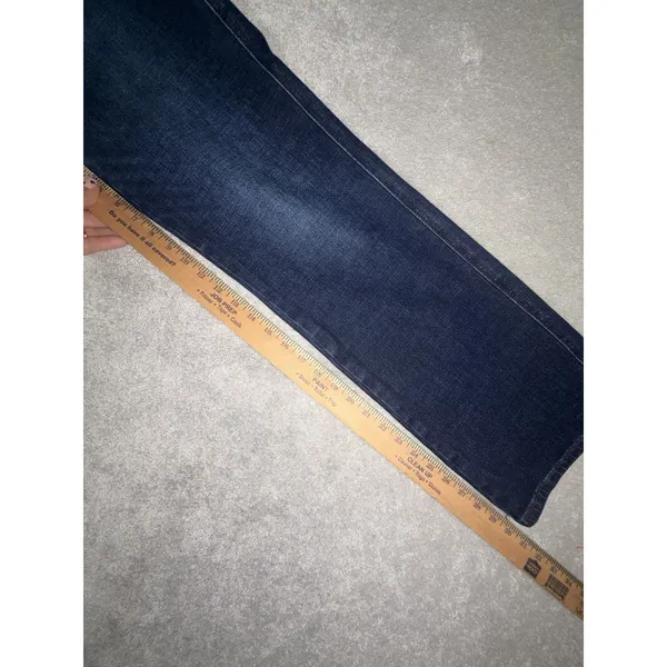 judy blue straight leg jeans button fly jeans 11/30 high rise dark wash - Image 11