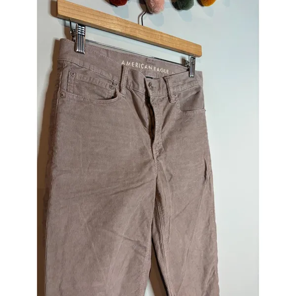 American Eagle 90's Straight dusty pink corduroy pants - Image 5
