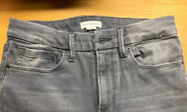 Good American Always Fits Black Distressed Skinny Jeans 6-12 - Image 15