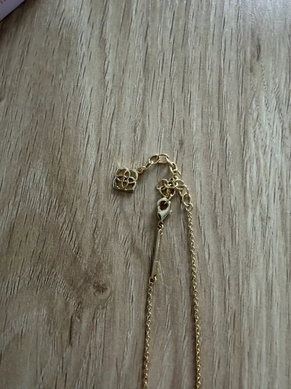 Kendra Scott Necklace Gold Pendant Drusy Elisa Iridescent - Image 2