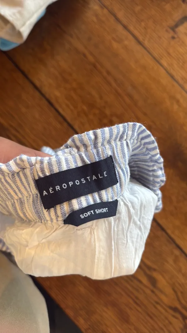 Aerosmith Aeropostale soft striped shorts - Image 3