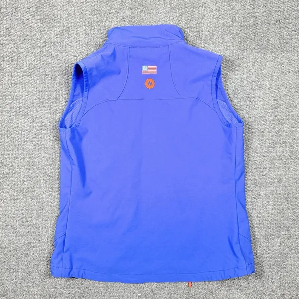 Marmot Vest Women's XS Tempo M3 Blue Full Zip Softshell Sleeveless Pockets‎ - Image 11