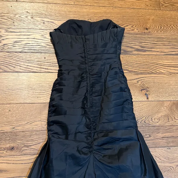 Angelina Faccenda Black Strapless Bridesmaid Dress‎ C28 - Image 7