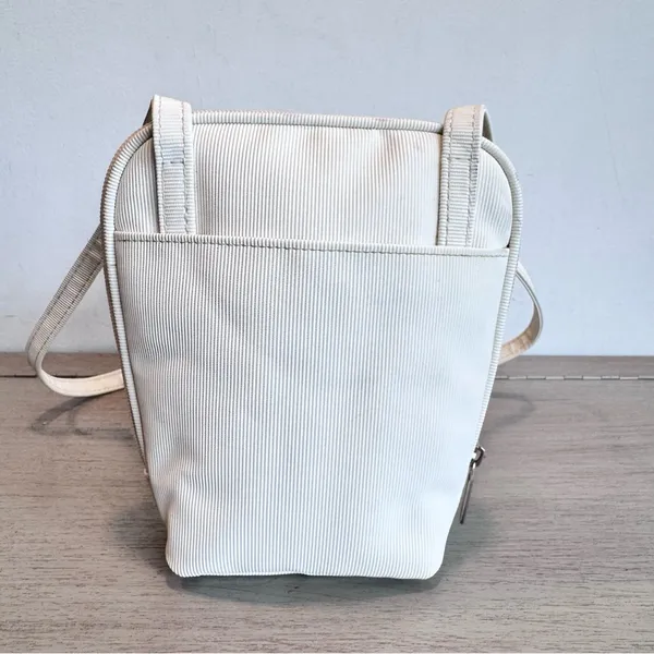 Vintage Tango Bag Touch 80s 90s Celestial Sun Ivory Silver Crossbody Bag‎ Purse - Image 5