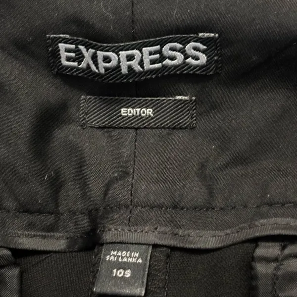 Express Black Women's Trousers Size 10 - Image 4