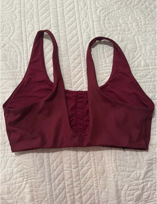 All in Motion Burgundy Sports Bra - Image 3
