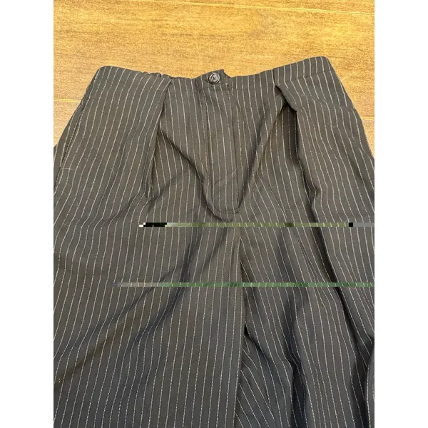 Free People Striped Pleated Wide Leg Pants Black Size Large $148 - Image 4