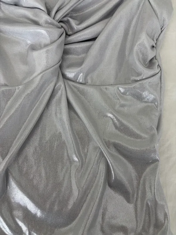 Urban Outfitters Silver Top - Image 4