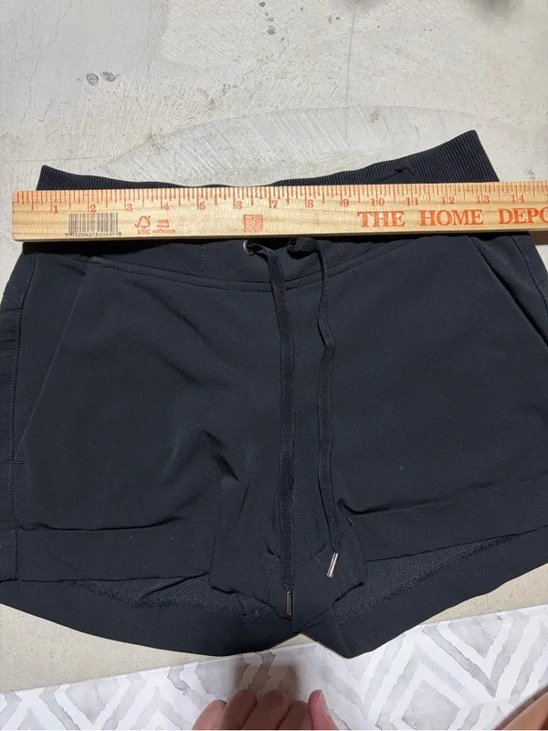 Athleta Women's Black Drawstring Lounge Shorts 0 - Image 2
