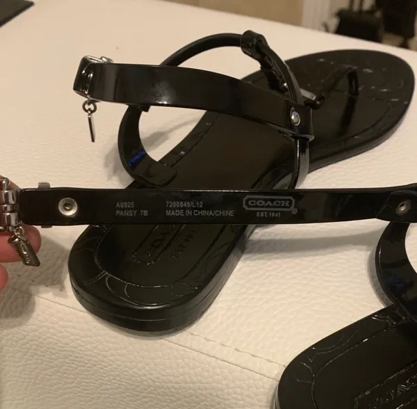 Coach Sandals Black - Image 4