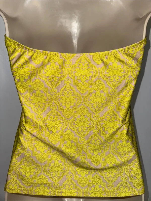 Antonio Melani Boho Print Tankini Swim Top w Halter Ties Women’s S Small - Image 5