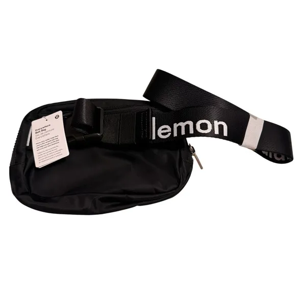 Lululemon Everywhere Belt‎ Bag Black Spellout Sporty Pack Travel Festival NWT - Image 8