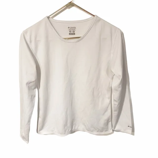Columbia Womens Medium White Omni Dry Long Sleeve‎ Athletic Top - Image 2