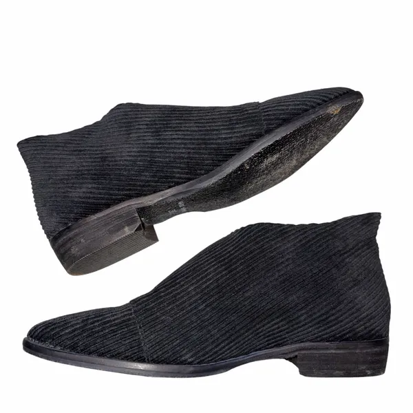 Free People Black Corduroy Royale Flats 36 - Image 6