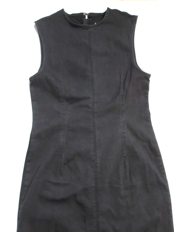 NWT Reformation Kendi Denim Midi in Washed Black Sleeveless Stretch Dress 10 - Image 6
