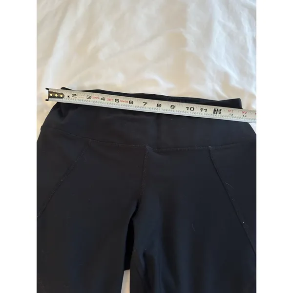 90 Degree by Reflex Black Athletic Leggings Mesh Patches Women's Medium - Image 4