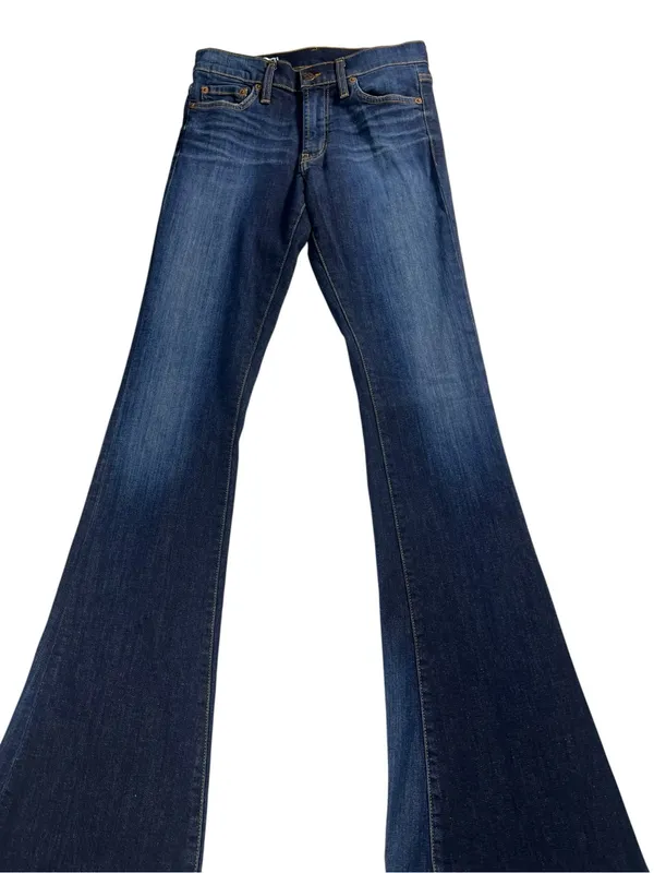 Genuine Red Engine Vintage Original Denim Mid-Rise Hip-Slimming Flare Jeans 27 - Image 3