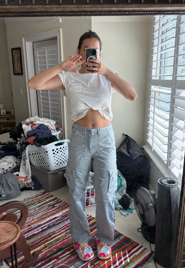 American Eagle blue Cargo Pants - Image 2