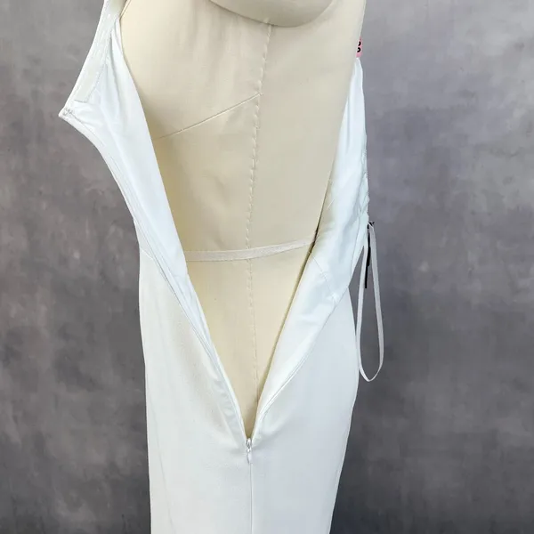 Karl Lagerfeld Dress Womens 8 One Shoulder Bridal Shower Chic Bachelorette READ‎ - Image 3