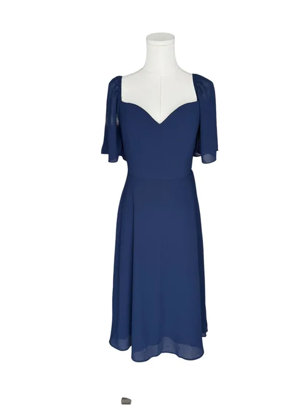 Baltic Born - NWT Colette Sweetheart Midi Dress Navy Blue Sz M - Image 3