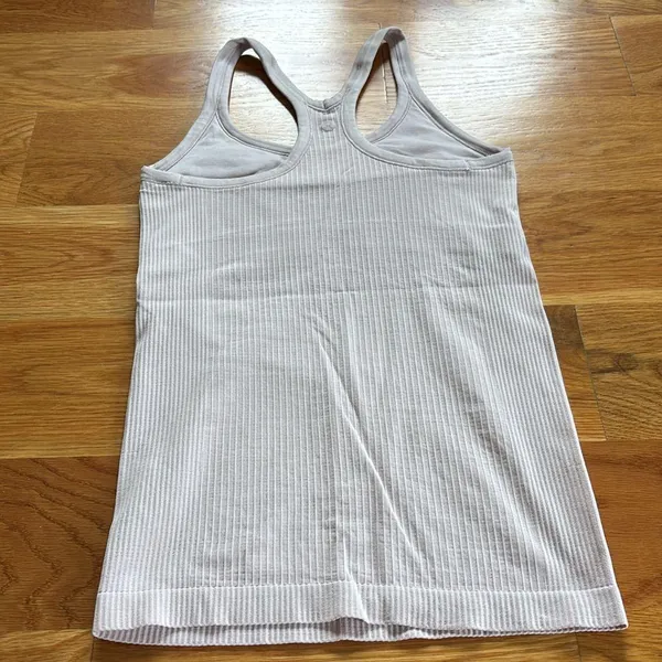 Lululemon Pale Pink Ribbed Sports Bra/Tank - Image 3