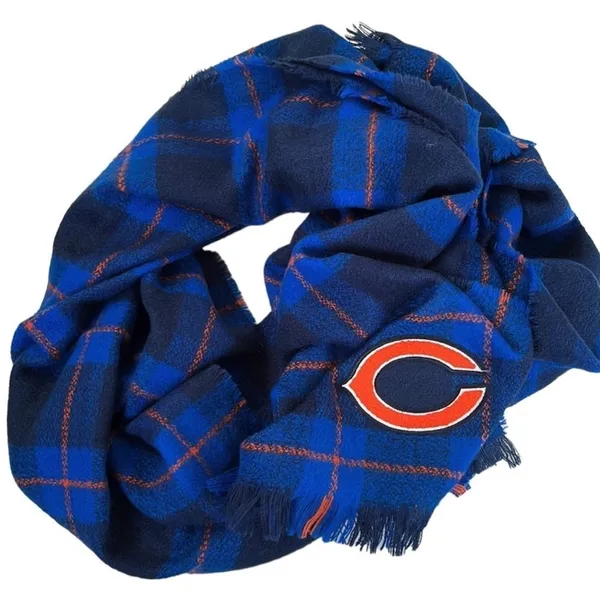 Little Earth NWT Chicago Bears Fringed Blanket Scarf - Image 2