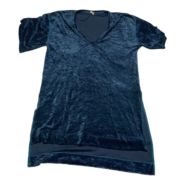 We the Free womens XS oversized velour tunic shirt dress cute casual holiday ant - Image 3