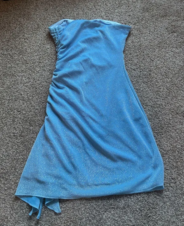 Princess Polly blue sparkly mini dress - Image 4