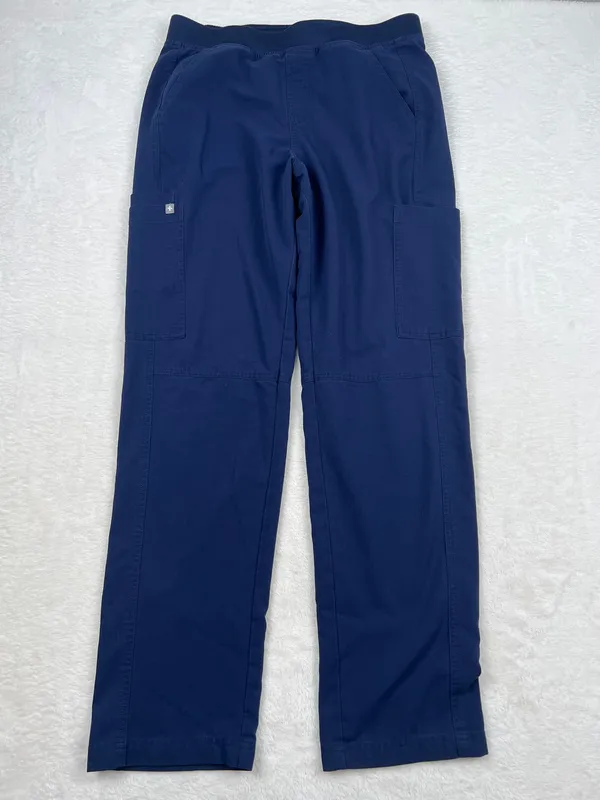 FIGS Men’s Scrub Set Navy Chisec Top L Axim Cargo Pants M - Image 3