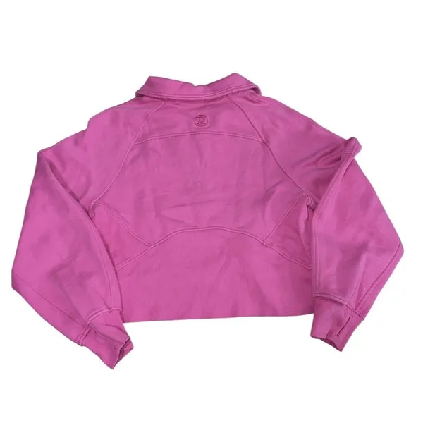 Lululemon Scuba Funnel Neck half Zip Hoodie Sonic Pink XS/S - Image 3
