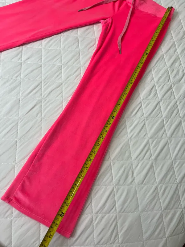 Aerie Velour Tracksuit Set Pink Y2K Lounge Pants Hoodie Coquette Barbiecore S - Image 11