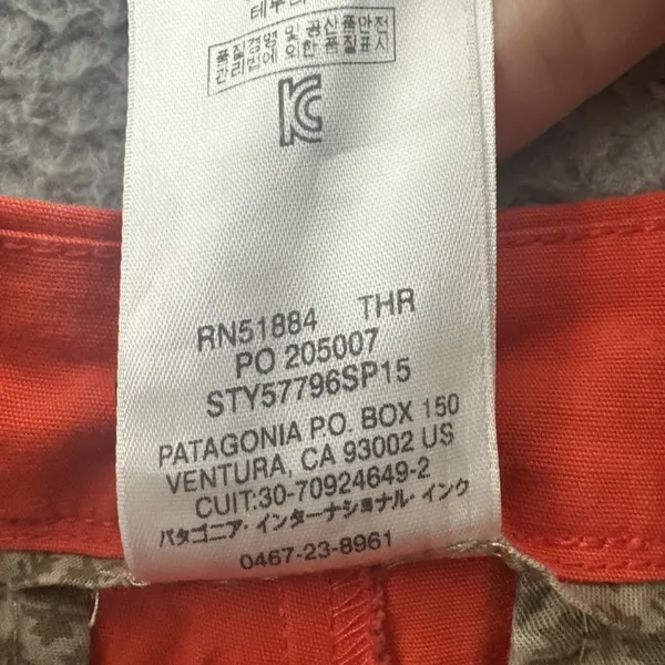 Patagonia Stretch All Wear Shorts‎ 4" Orange Organic Cotton Preppy Chino Women 2 - Image 5