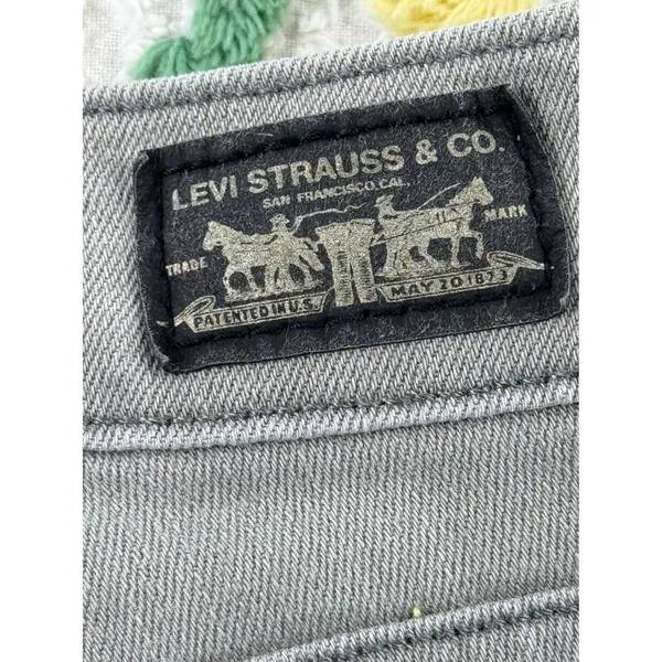 Levis Super Skinny Grey Denim‎ Jeans W24 L30 Mid Rise 11997-0214 - Image 8