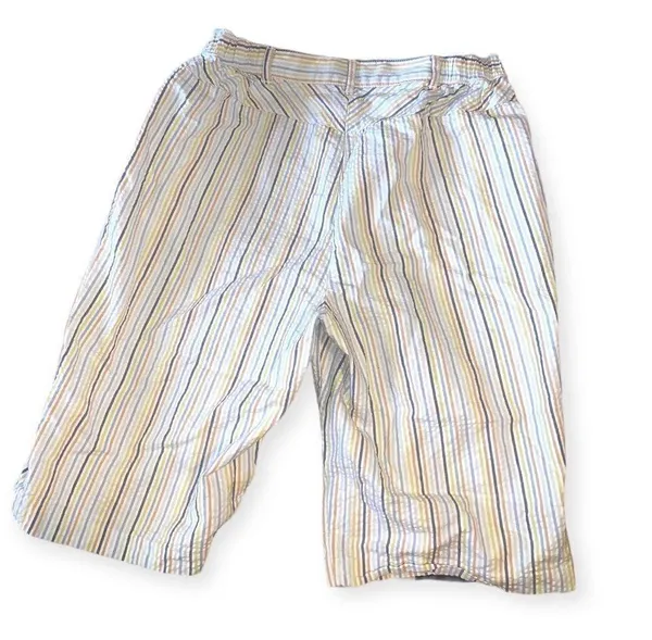 Seersucker vintage y2k Bermuda shorts - Image 3