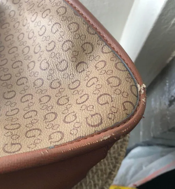 Guess brown and tan tote hand bag - Image 7