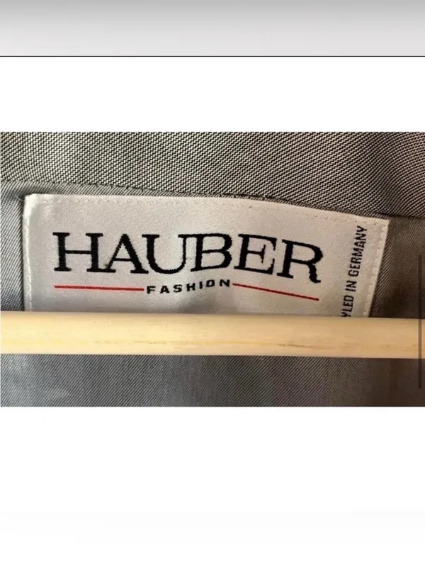 Hauber Wool/Angora Blend Coat Large Gray - Image 8