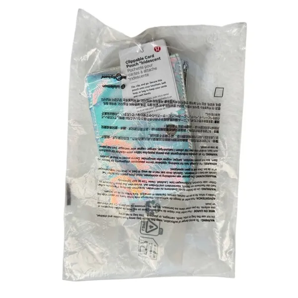 Lululemon Clippable Card Pouch Iridescent Iridescent / Silver Wallet - Image 13