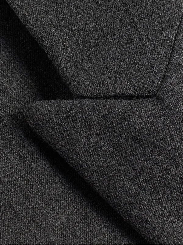 Express Editor Women’s Fitted Gray One Button Blazer with Black Lining - Image 9
