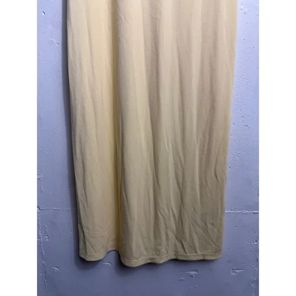 NEW Free People Free EST Butter Yellow Midi Dress Short Sleeve Size Small - Image 3