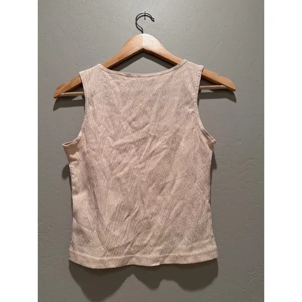 Brandy Melville Cream Sleeveless Lightweight Tank Top Shirt‎ Summer Casual - Image 2