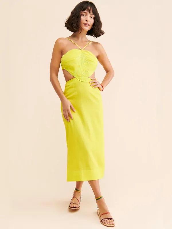 Farm Rio Monstera Midi Dress - Image 3