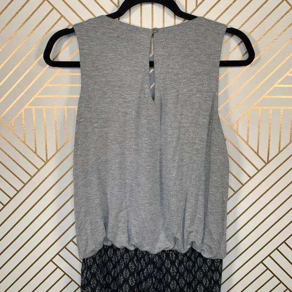 Anthropologie Hei Hei Rhodes Jumpsuit‎ Sleeveless Printed Gray Black Size Small - Image 8