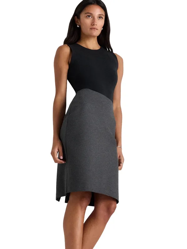 Quince ultra stretch pencil skirt XS charcoal gray professional office work chic - Image 3