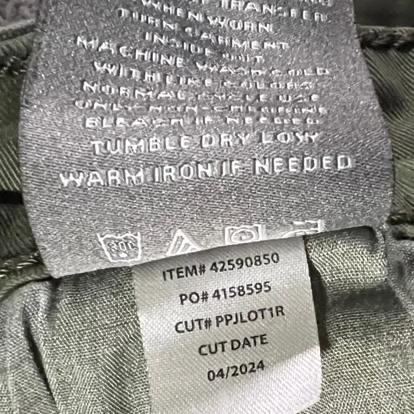 Torrid‎ Wide Leg Crop Pants Womens 20R Olive Green High Rise Stretch Cotton - Image 6
