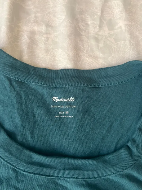 Madewell Sleeveless Crop Tank Top - Teal - Image 6